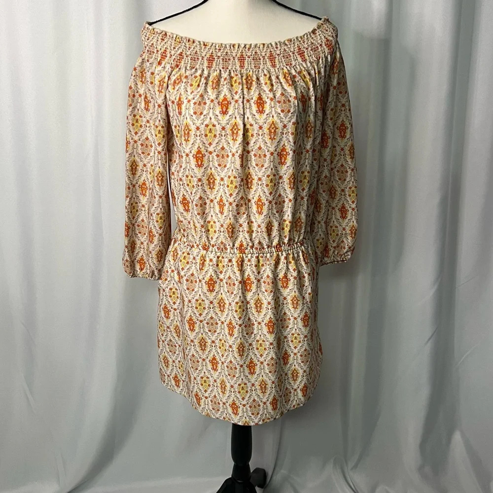 Sanctuary Anthropologie Elle Boho Off Shoulder Dress with Pockets - size small